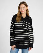 Black Ivory $|& Weekend LA Coralie Sweater - SOF Front