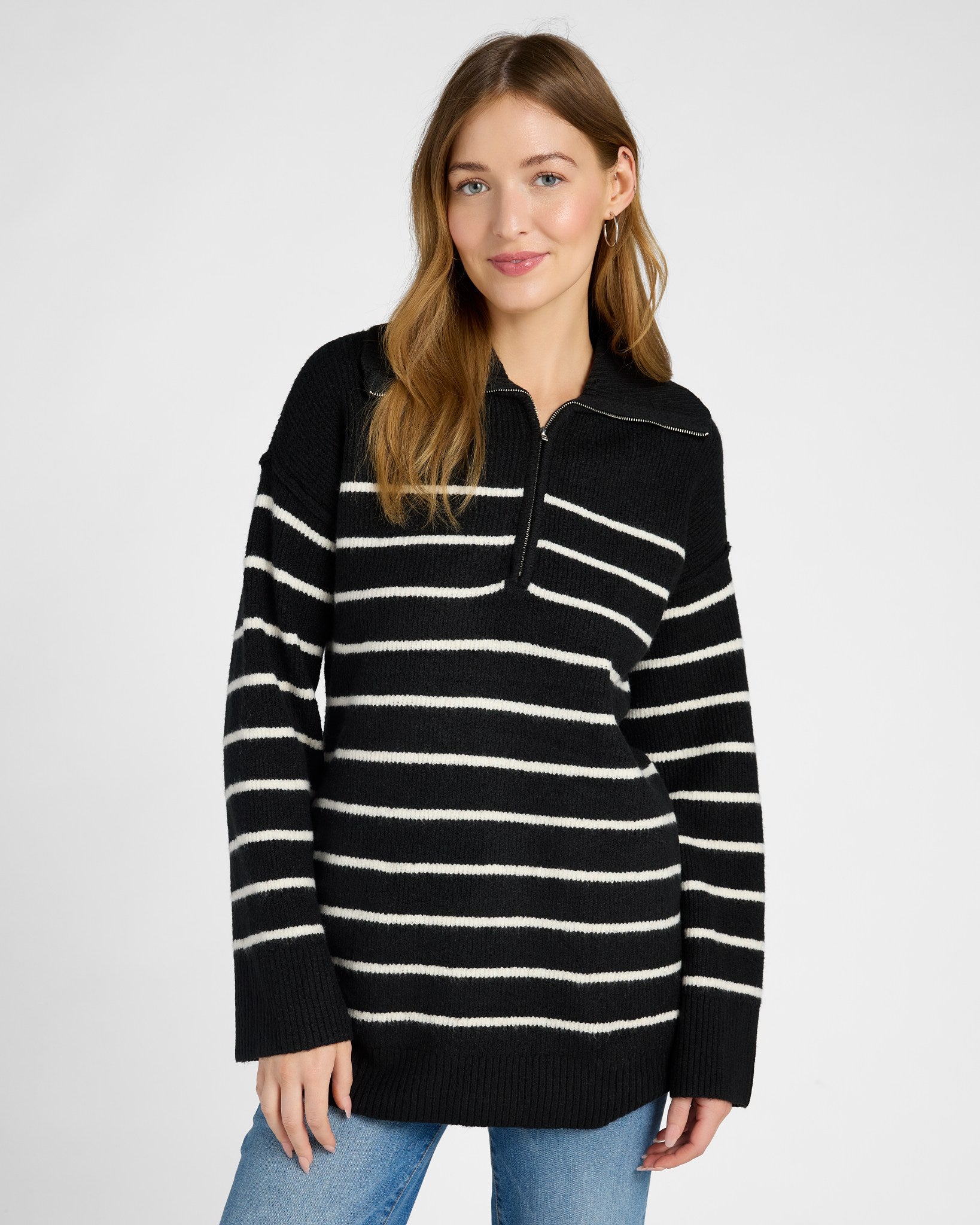 Black Ivory $|& Weekend LA Coralie Sweater - SOF Front
