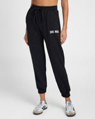 Black $|& Interval Dog Mom Graphic Joggers - SOF Front