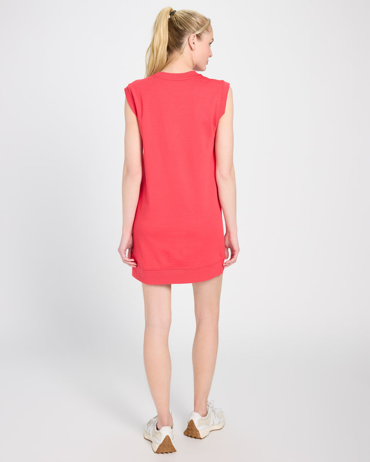 Red Ruby $|& Thread & Supply Paulie French Terry Dress - SOF Back
