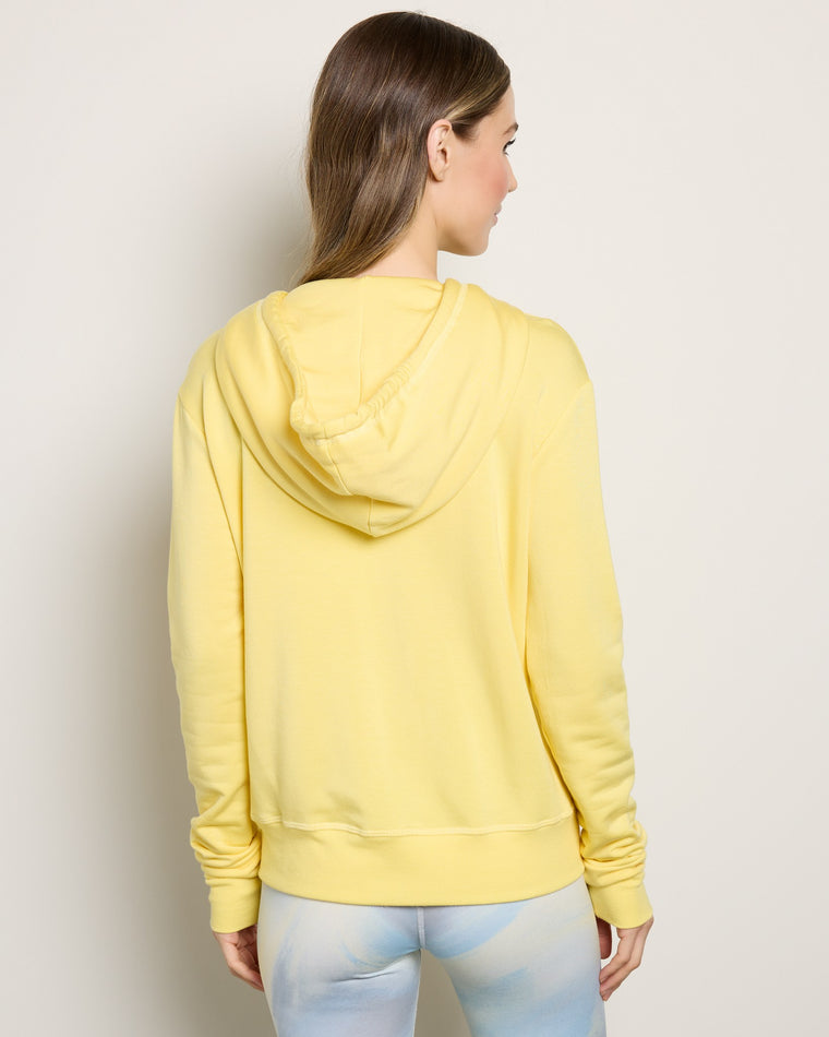 Marigold $|& Interval Flex Fleece Zip Front Hoodie - SOF Back
