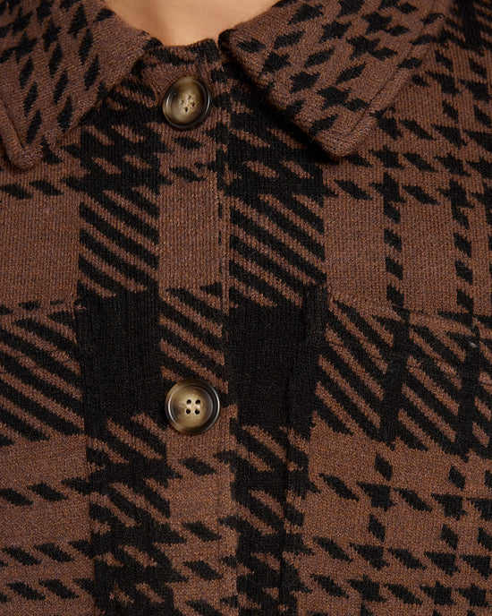 Brown Black $|& Thread & Supply Leah Cashmere Blend Coat - SOF Detail