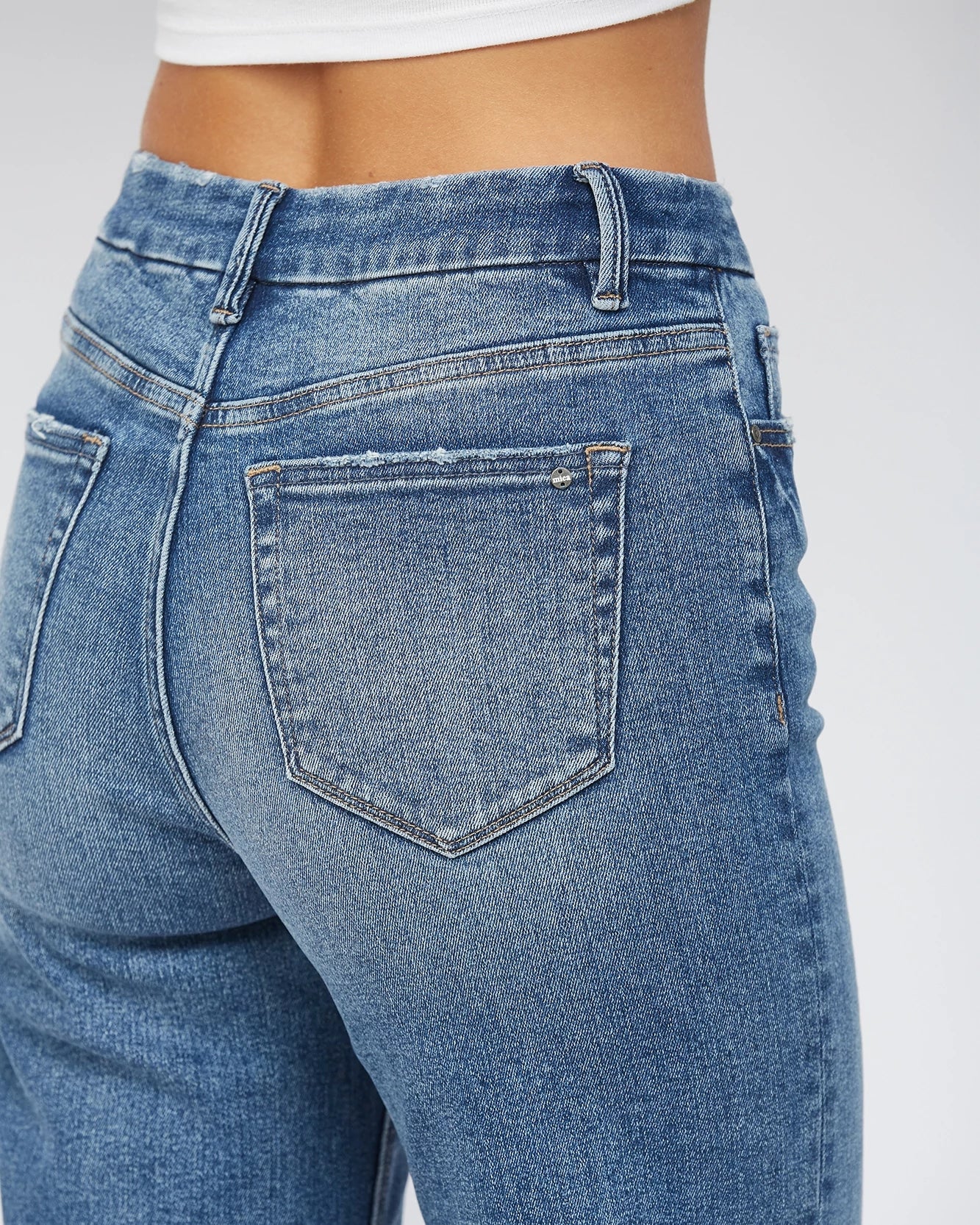 Blue Jay $|& Mica Denim Super High Rise Wide Leg Jeans - VOF Detail