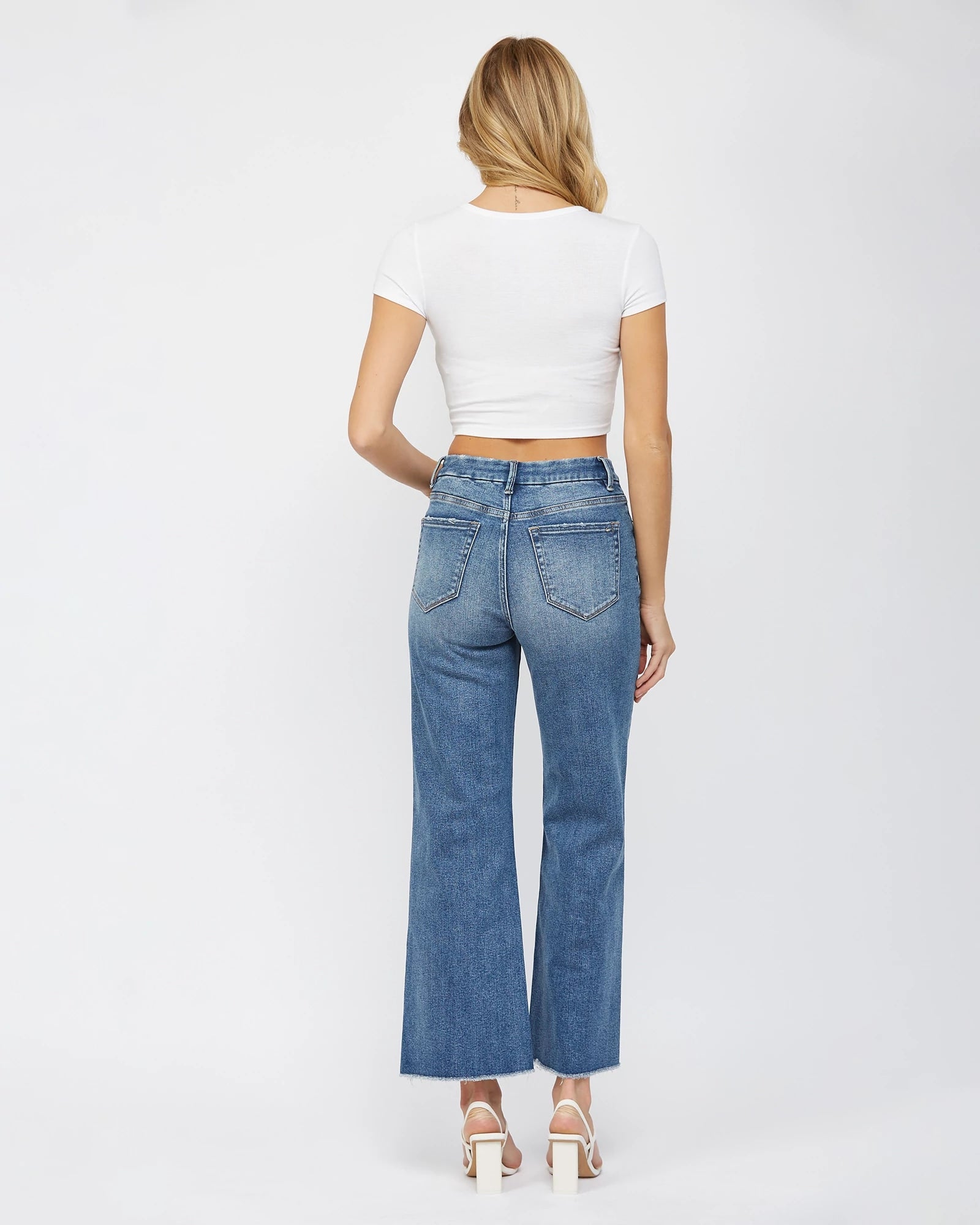 Blue Jay $|& Mica Denim Super High Rise Wide Leg Jeans - VOF Back