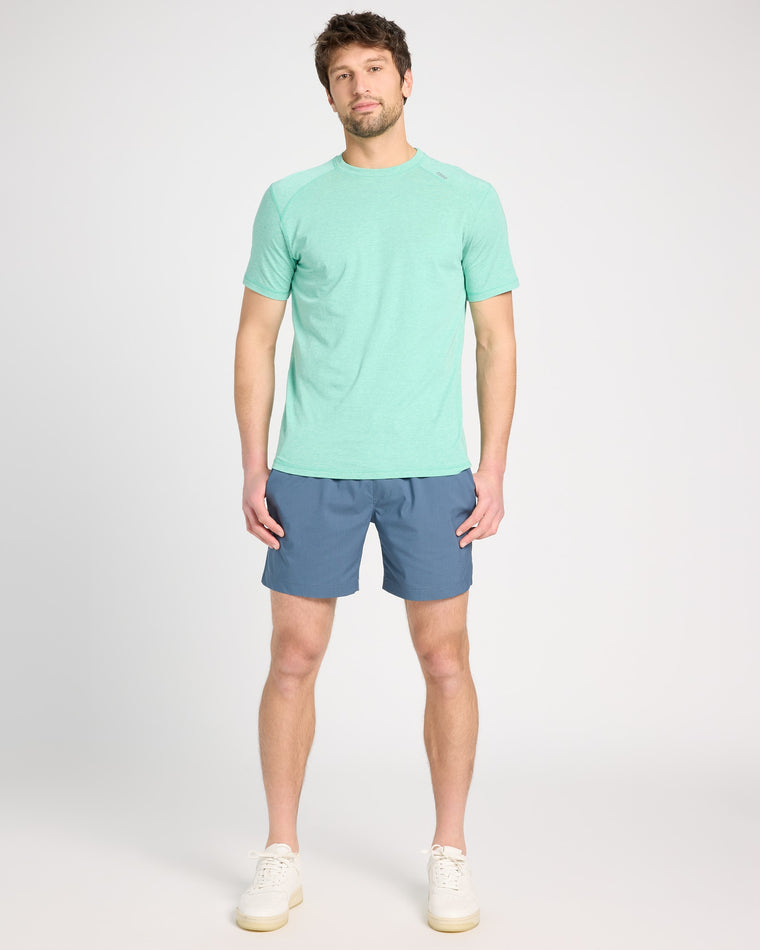 Sea Green Heather $|& Tasc Carrollton Tee - UGC On Fig