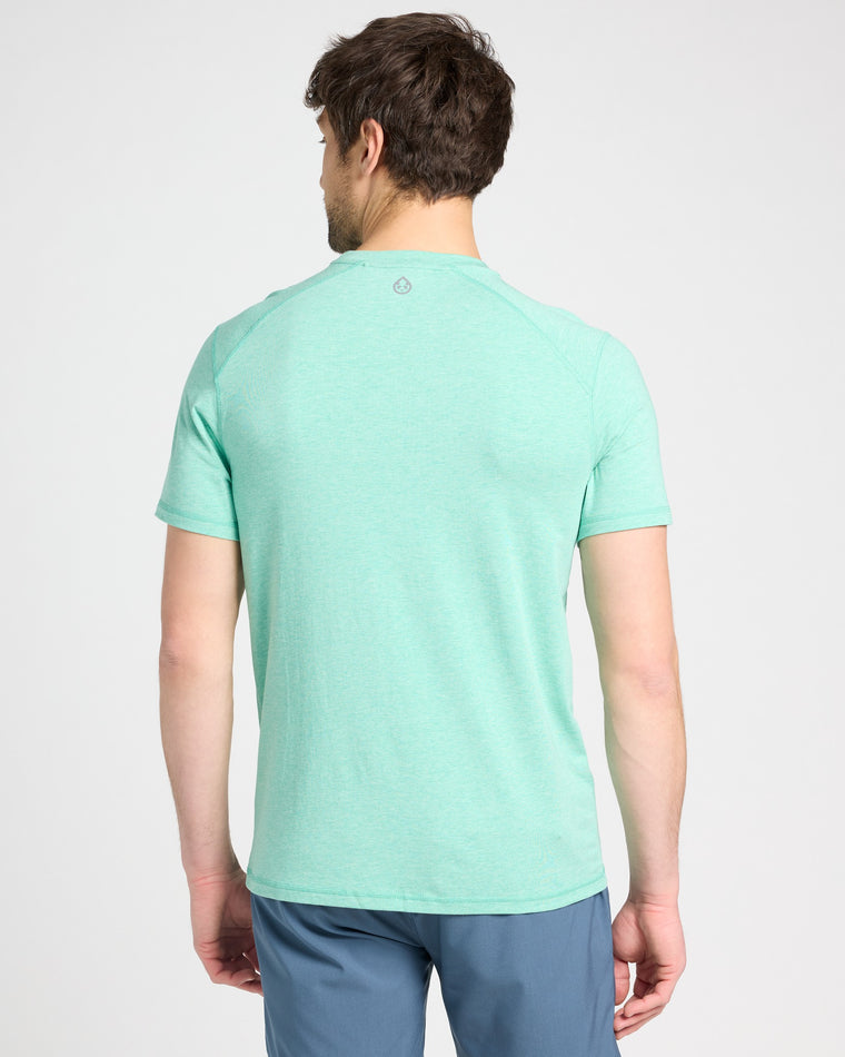 Sea Green Heather $|& Tasc Carrollton Tee - SOF Back