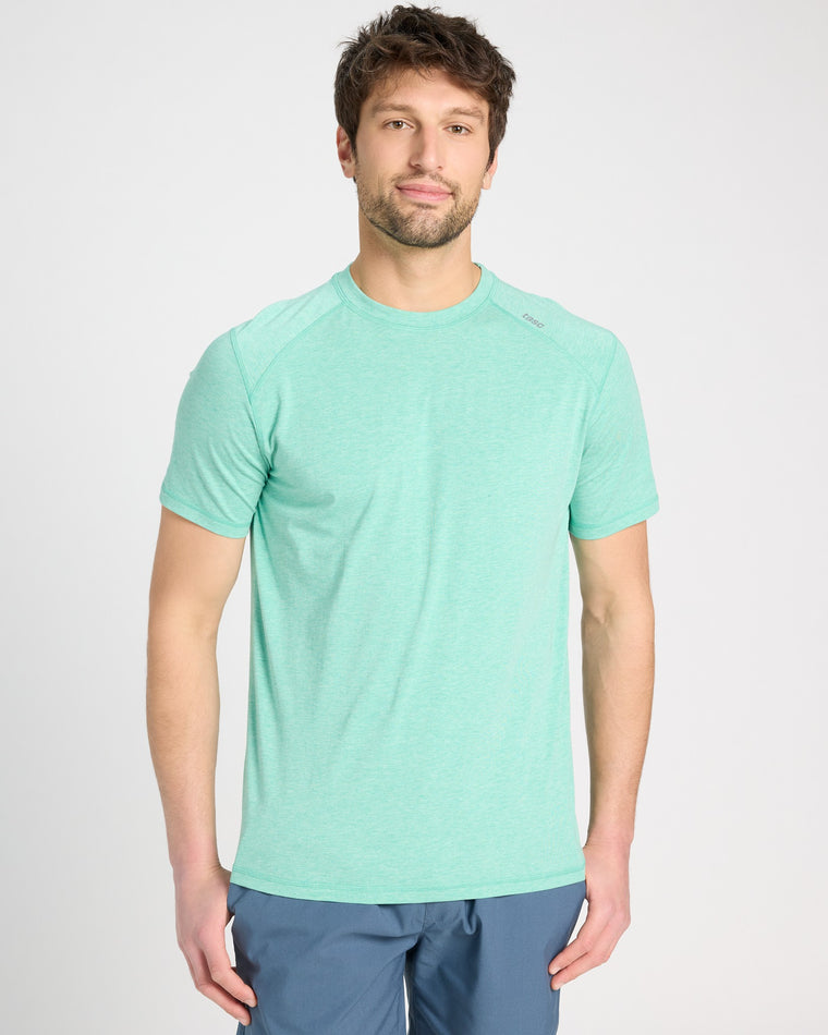 Sea Green Heather $|& Tasc Carrollton Tee - SOF Front