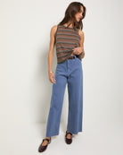 Truffle Multi Stripe $|& SEAS Together Again Tank - UGC On Fig