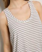 Birch White Stripe $|& SEAS Surfside Stripe Scoop Tank - SOF Full Front