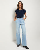 Sapphire $|& SEAS Merrit Island Short Sleeve Tee - UGC On Fig