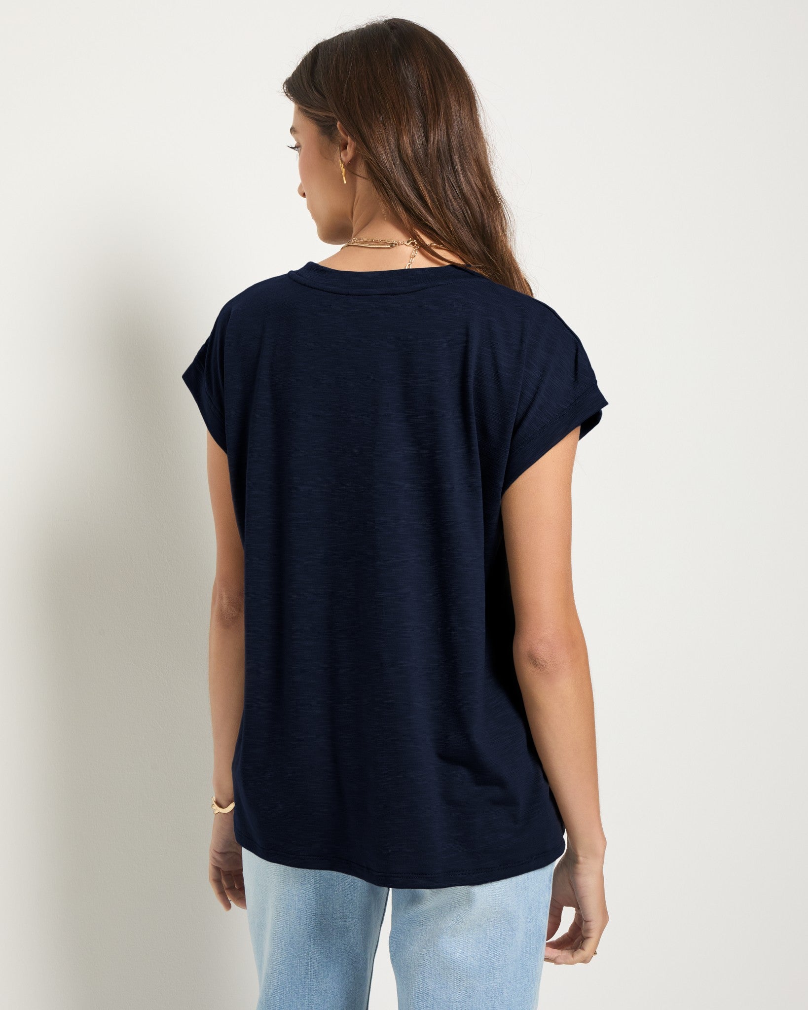 Sapphire $|& SEAS Merrit Island Short Sleeve Tee - SOF Side