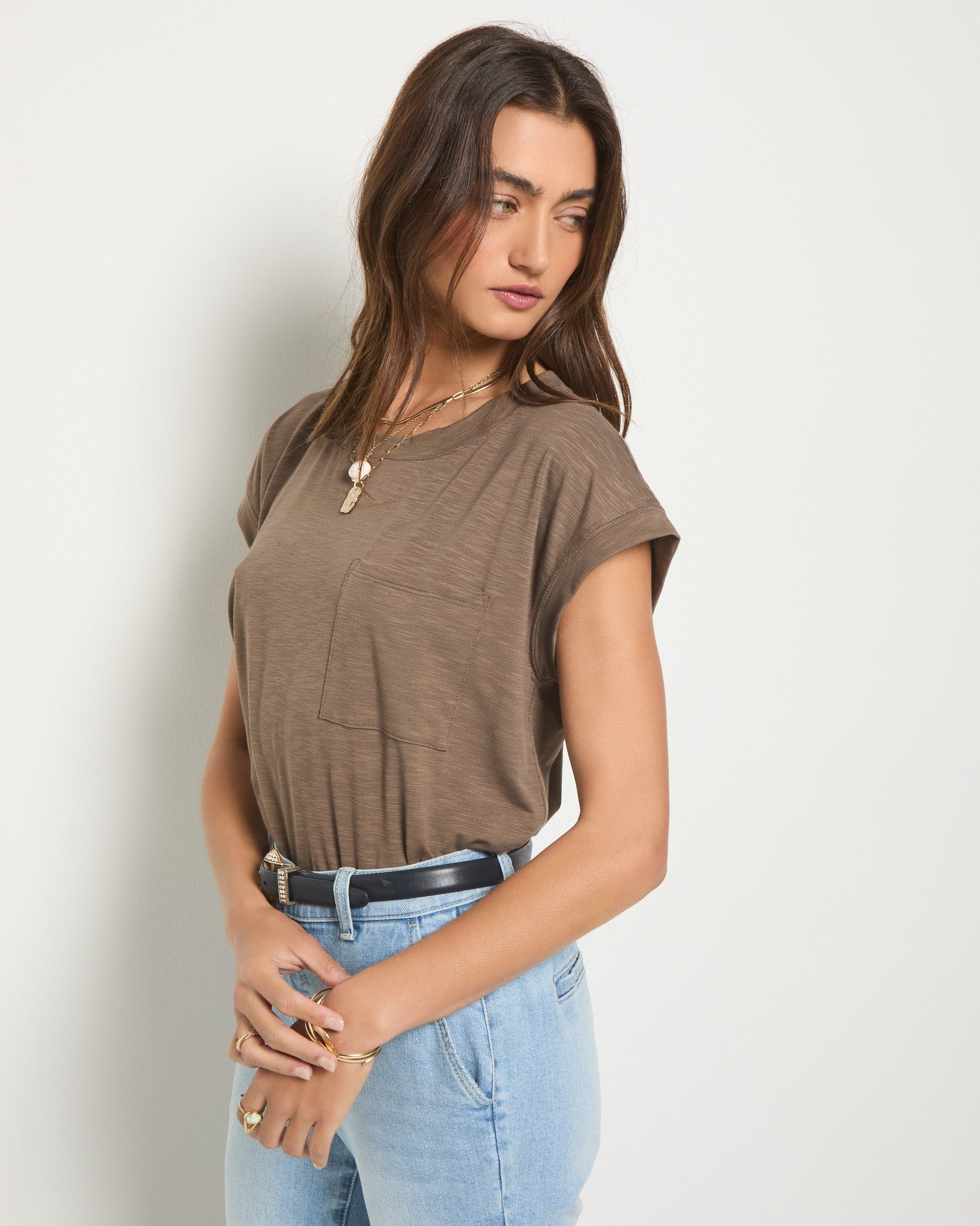 Truffle $|& SEAS Merrit Island Short Sleeve Tee - SOF Full Front