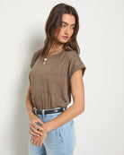 Truffle $|& SEAS Merrit Island Short Sleeve Tee - SOF Full Front