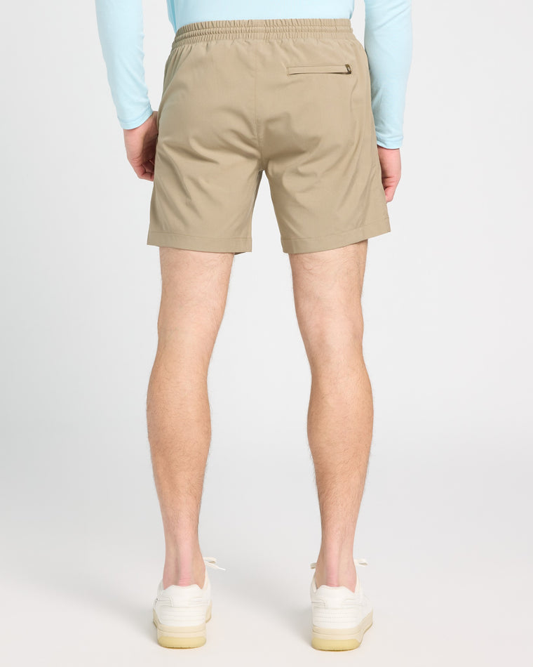 Mid-Khaki $|& Tasc Weekender Short - SOF Back