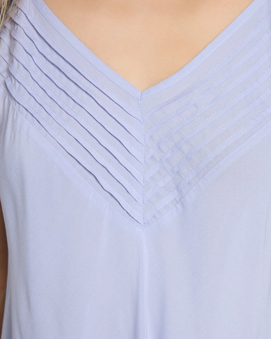 Pacific Sky $|& SEAS Serene Spaghetti Strap Tank - SOF Full Front