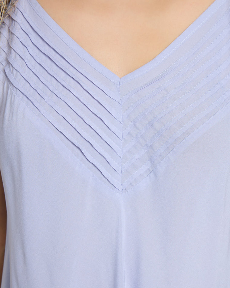 Pacific Sky $|& SEAS Serene Spaghetti Strap Tank - SOF Full Front