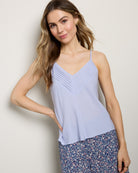 Pacific Sky $|& SEAS Serene Spaghetti Strap Tank - SOF Front