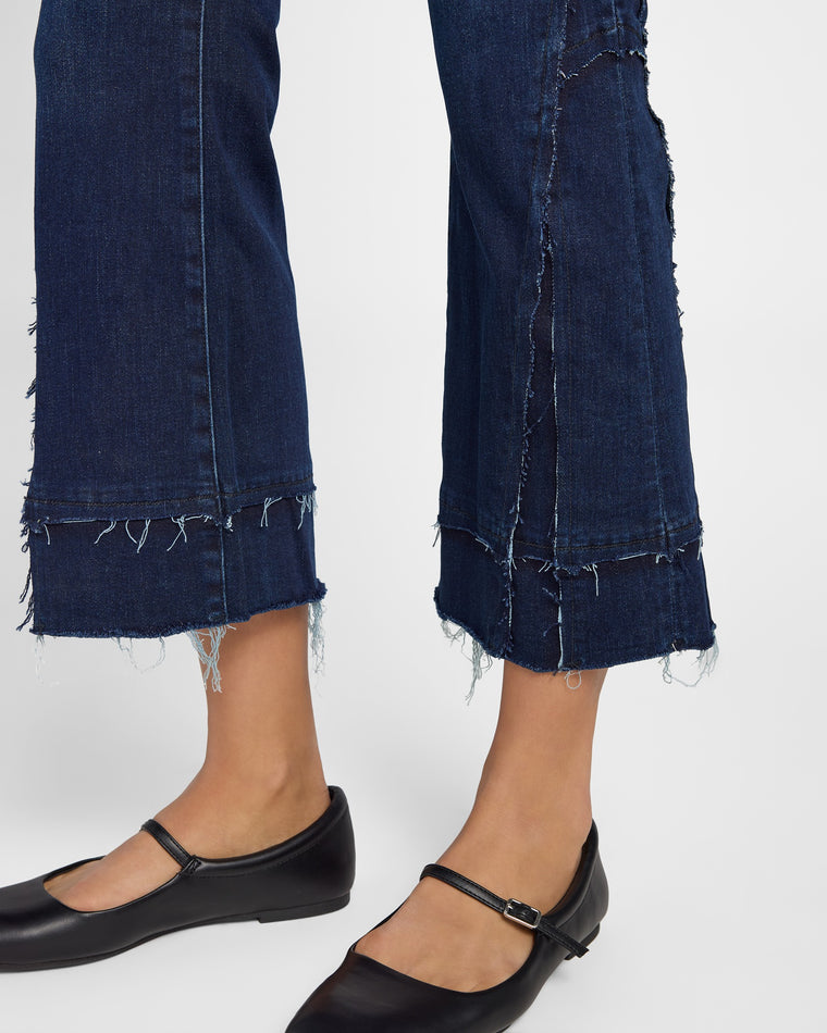 Upland $|& Liverpool Hannah High Rise Crop Flare Leg Jeans - SOF Detail