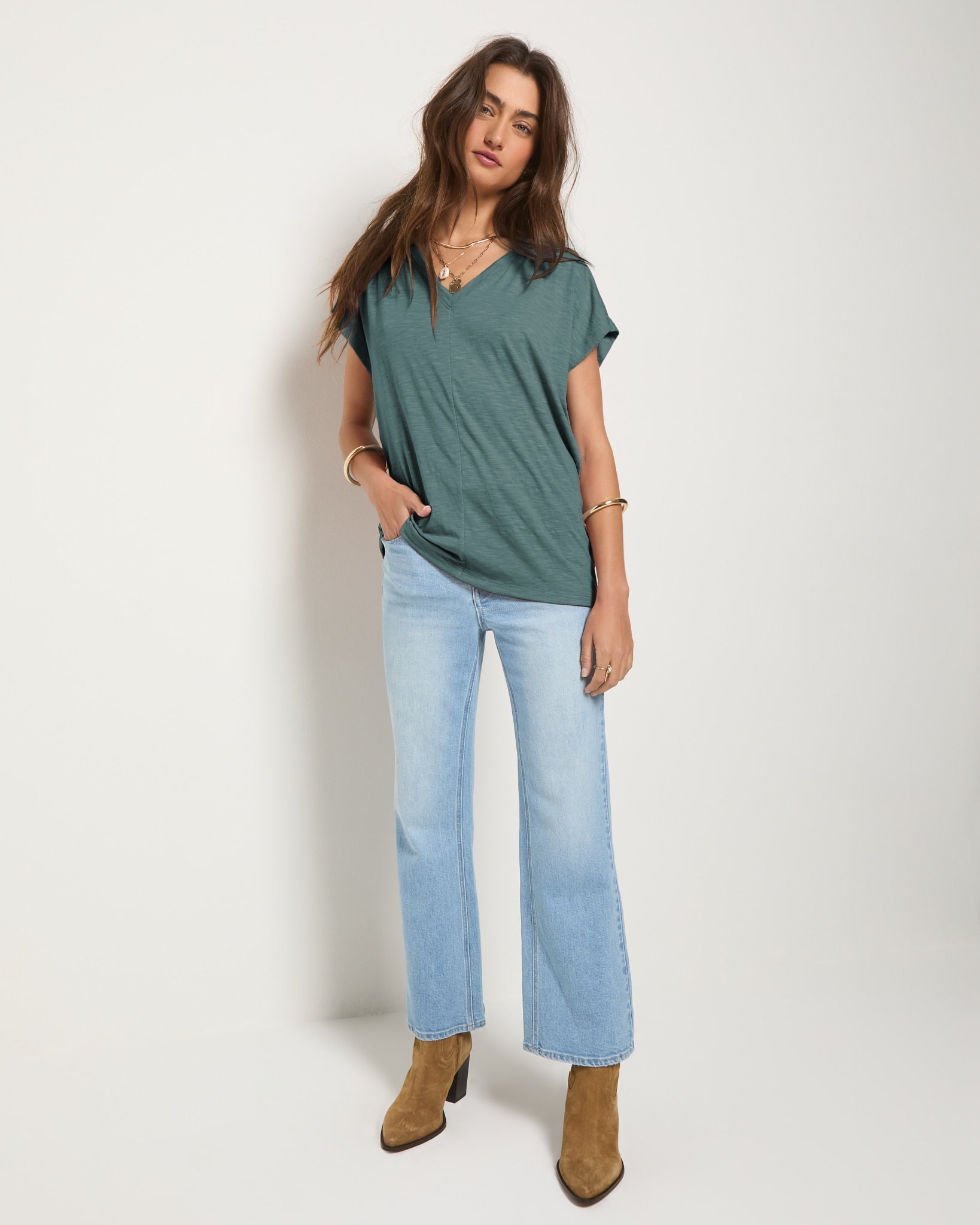 Lagoon $|& SEAS SoCal Short Sleeved Top - UGC On Fig