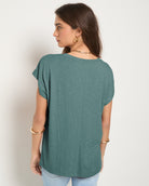 Lagoon $|& SEAS SoCal Short Sleeved Top - SOF Back