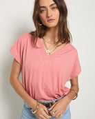 Sun Kissed $|& SEAS SoCal Short Sleeved Top - SOF Front