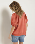 Sun Kissed $|& SEAS Sundeck Short Sleeve Sweatshirt - SOF Back