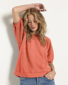 Sun Kissed $|& SEAS Sundeck Short Sleeve Sweatshirt - SOF Front
