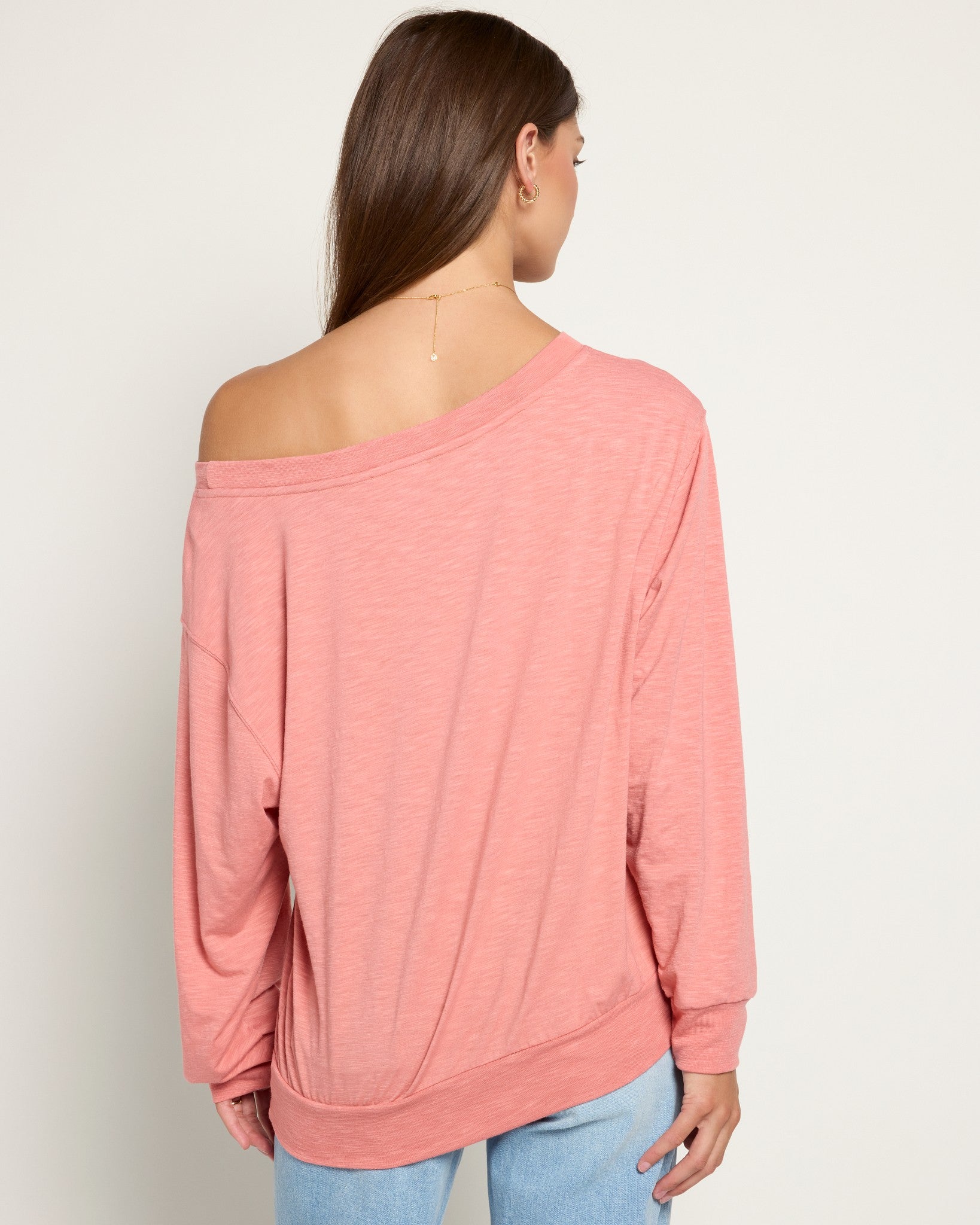 Sun Kissed $|& SEAS Brooksville Slub Off The Shoulder Top - SOF Back