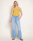 Golden $|& SEAS Redwood City Banded Slub Tank - UGC On Fig