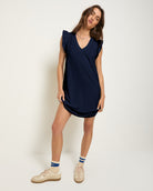 Sapphire $|& SEAS Bliss Ruffle Sleeve Short Dress - UGC On Fig