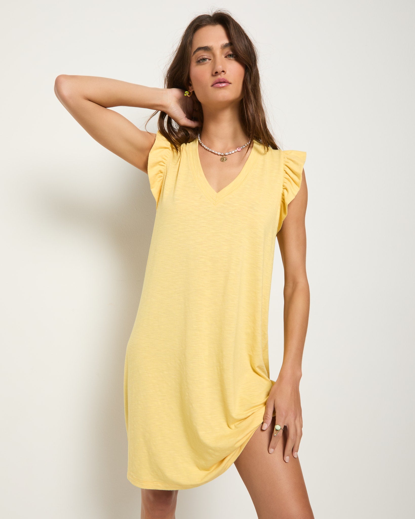 Bliss Ruffle Sleeve Shift Dress - Effortless Style Wantable Bliss Ruffle Sleeve Shift Dress - Effortless Style Wantable