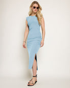 Wave $|& SEAS Fairfax Ruched Midi Dress - SOF Front