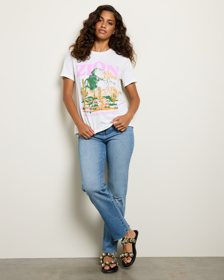 Cream $|& Polagram Zion National Park Graphic Tee - UGC On Fig