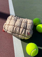 Cream $|& wantable Quilted Travel Bag - SOF Full Front