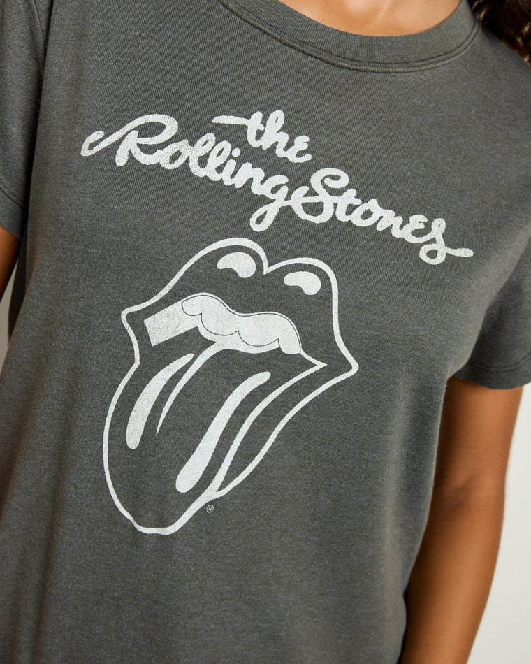 Vintage Black $|& Recycled Karma The Rolling Stones Graphic Tee - SOF Full Front