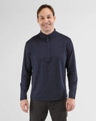 Navy/Navy Stipe $|& Glyder Tahoe 1/4 Zip - VOF Detail