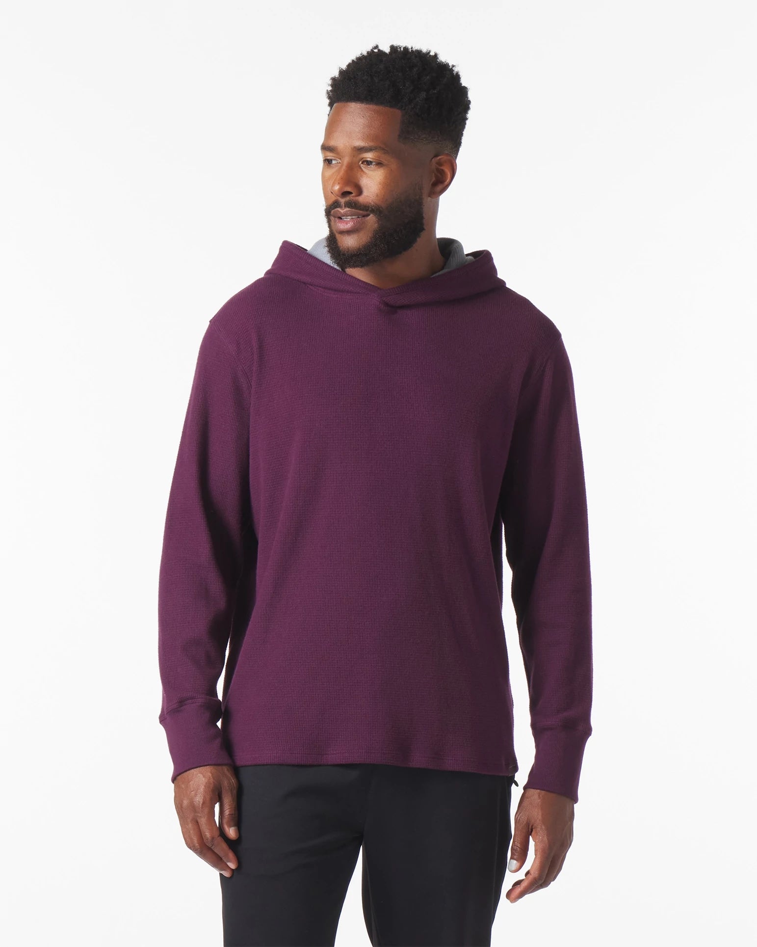 Mulberry $|& Glyder Thermasof Hoodie - VOF Front