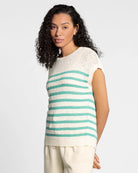 Ivory Green $|& Thread & Supply Elfie Top - Hanger Front