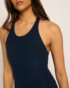 Ink Navy Heather $|& Interval FlowHeather Sculpt Rise Tank - SOF Full Front