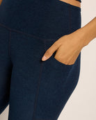 Ink Navy Heather $|& Interval FlowHeather Sculpt Pocket Legging - SOF Full Front