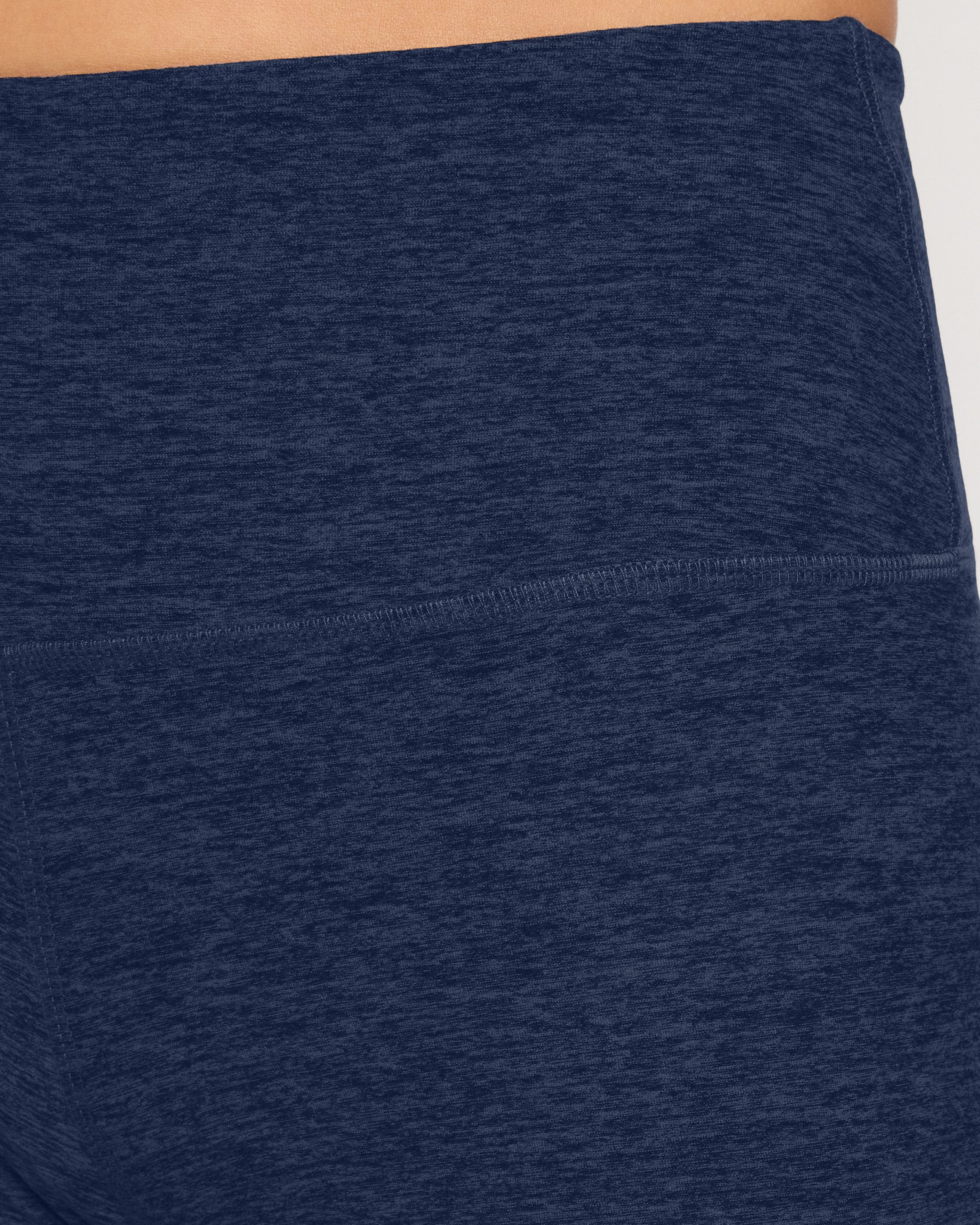 Ink Navy Heather $|& Interval FlowHeather Sculpt Bike Short - SOF Full Front