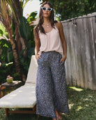 Sapphire Floral $|& SEAS Serene Pant - SOF Side
