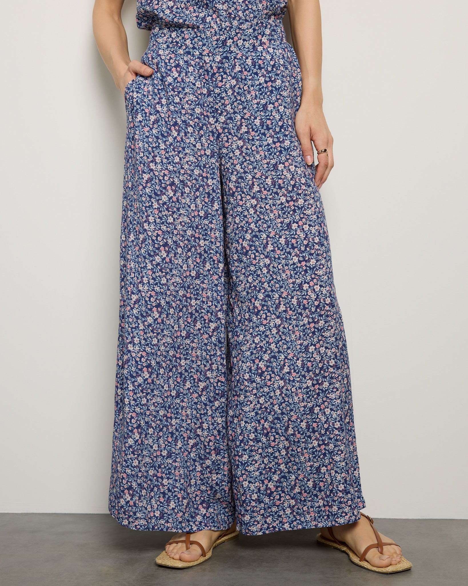Sapphire Floral $|& SEAS Serene Pant - SOF Front