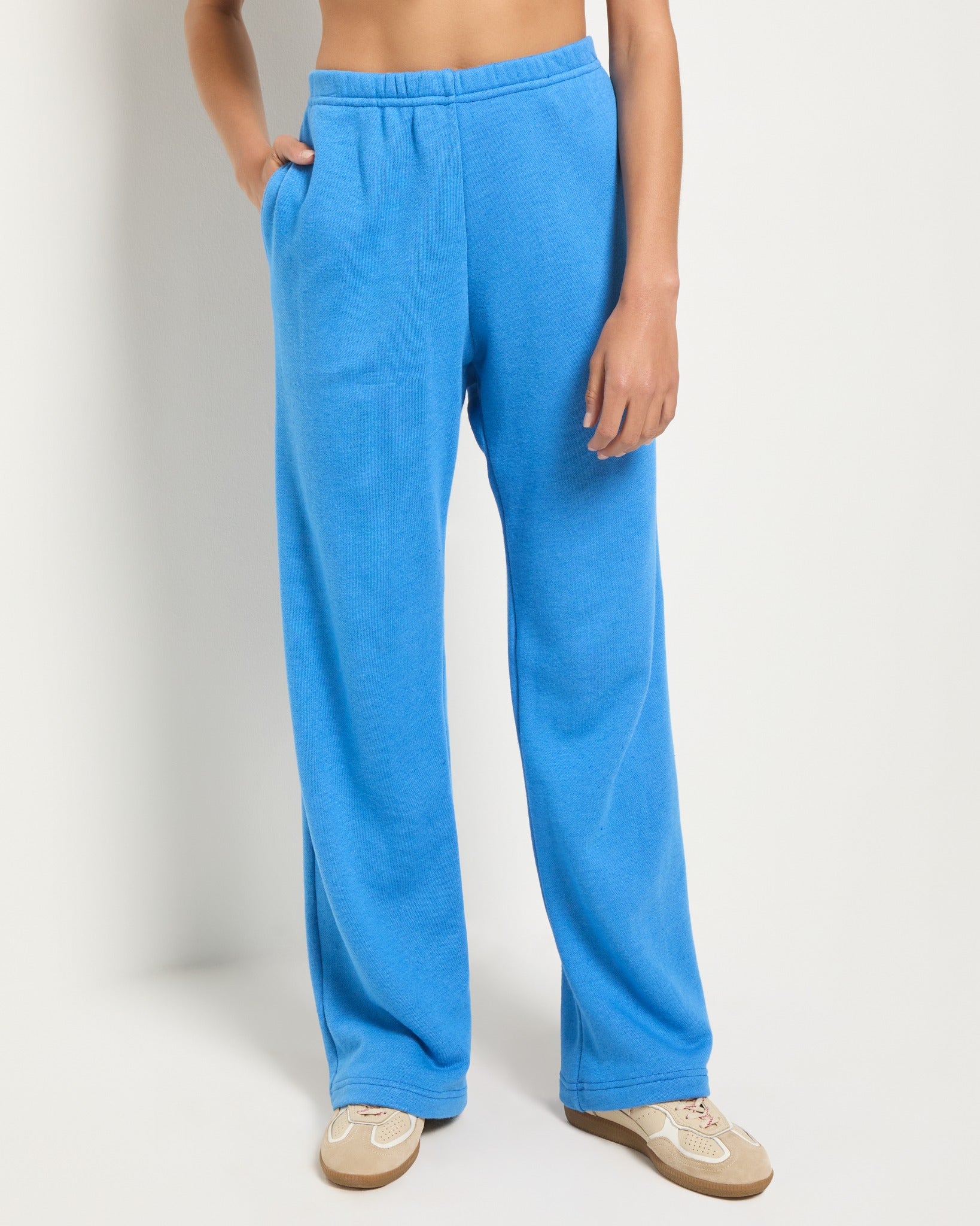 パンツ feels WIDE STRAIGHT ice blue 28 SEAS Straight Leg Sweatpants - Ultra-Soft USA French Terry – Wantable
