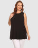 Plus Size Ribbed Scoop Neck Tank Top