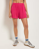 Magenta $|& SEAS Beachdaze Fleece Short - SOF Front