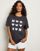 Black Sand $|& Z Supply Lounge Boyfriend Tic Tac Mom Tee - SOF Front