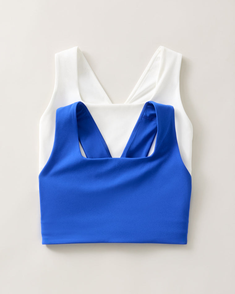 Electric Shock/White 2 Pack $|& Free People Movement Win Win Bra - Hanger Detail