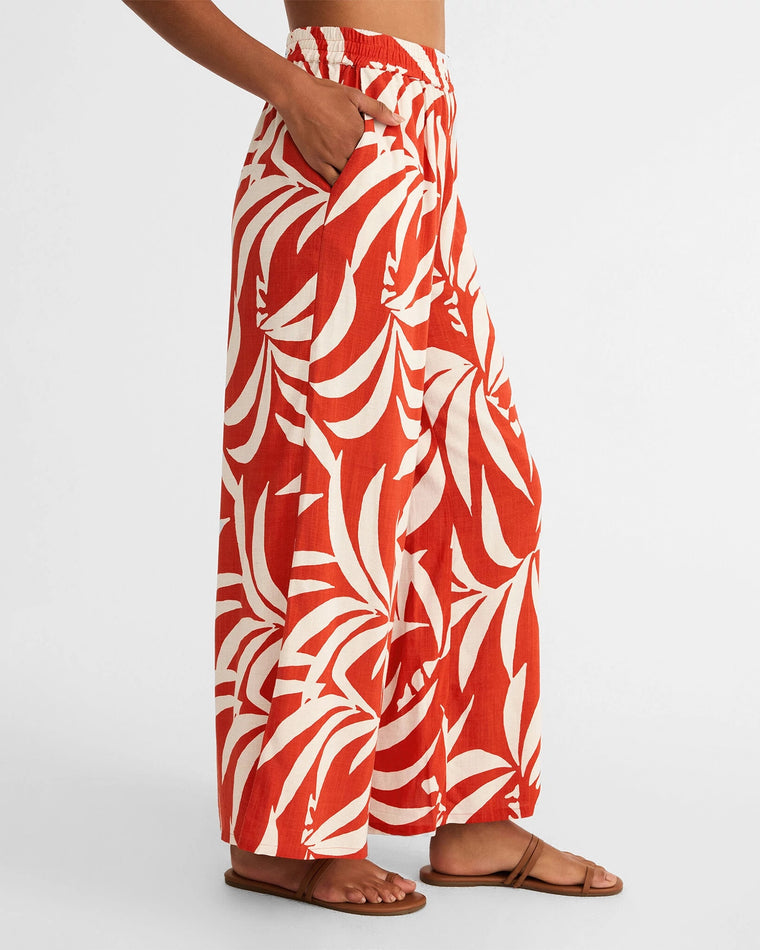 Cabana Red $|& Z Supply Dante Vacances Pant - Hanger Front