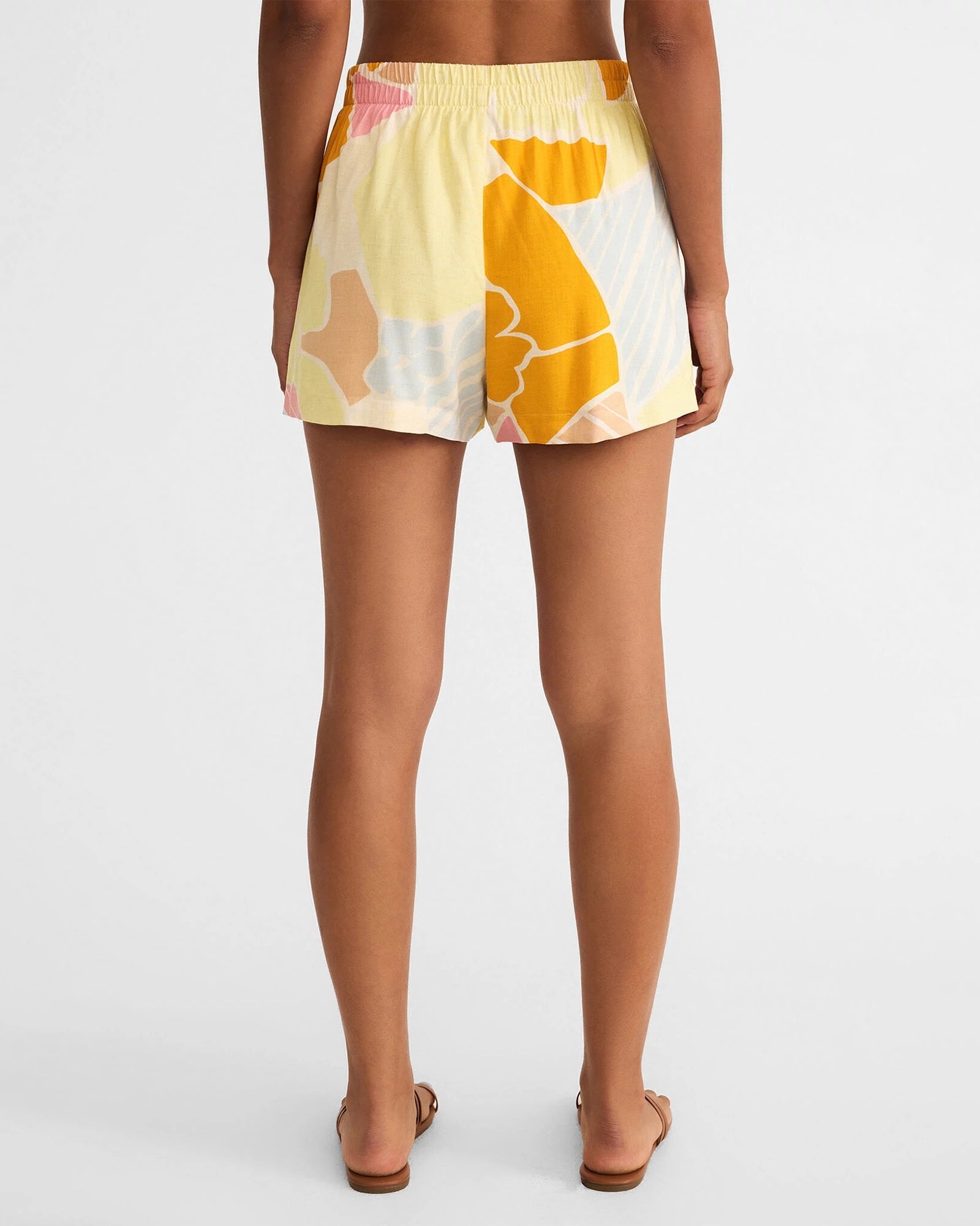 Mellow Yellow $|& Z Supply Scout Riviera Linen Short - Hanger Side